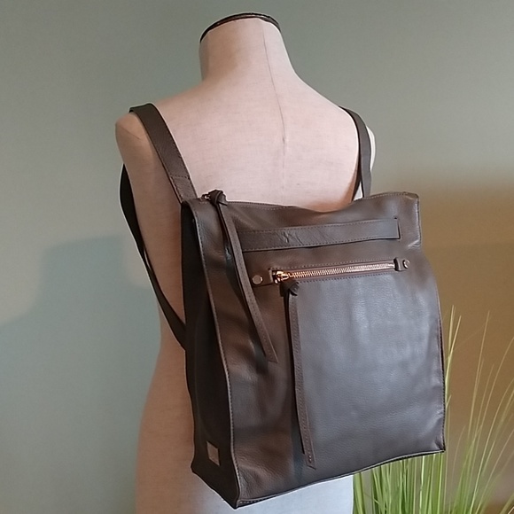kooba leather backpack